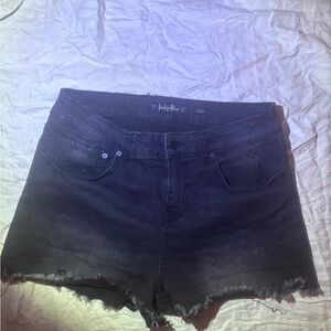 Women's Black Denim Shorts